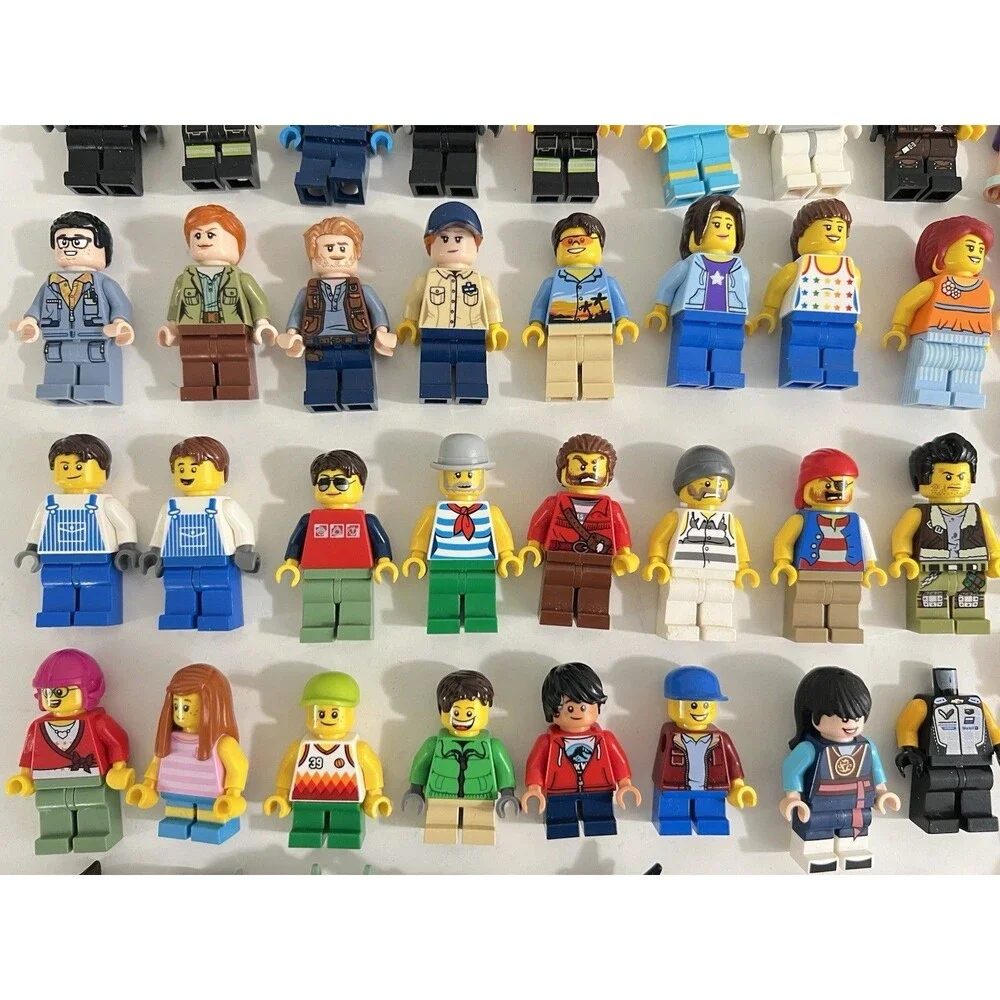 Authentic Lego Mini Figures/ Dolls Mix Lot  & Parts (60+ Mini Figures/ Dolls)
